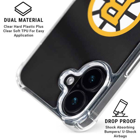 NHL Boston Bruins Jersey iPhone 16 Clear Case